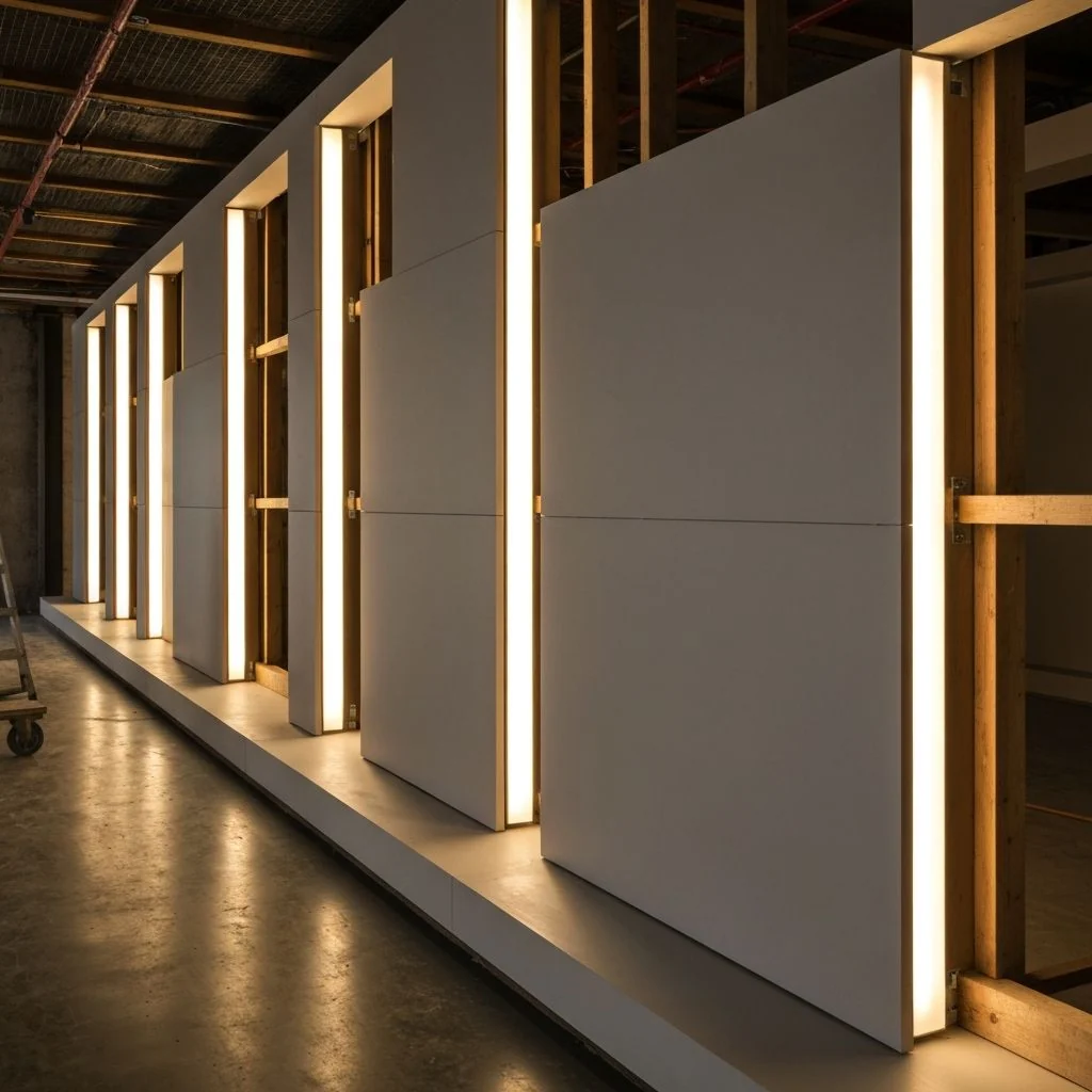 Feature Wall & Lighting